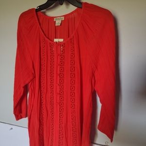 Lucky Brand Women's New Top Size M Orange